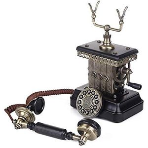 Telefoon Telefoon Retro Desktop Draaiknop Dial Telefoon Imitatie Antieke Nostalgische Vaste vaste lijn
