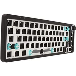 DIY Modulair Toetsenbord, Modulair Mechanisch Toetsenbord 67 Toetsen voor Kantoor (zwart)