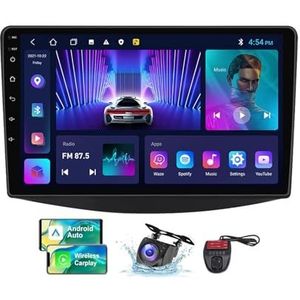 Android 13 Autoradio 2 DIN Compatibel met Mitsubishi Grandis 1 2003-2011 9 Inch Touchscreen Carplay en Android Auto met Bluetooth/FM RDS/Bediening op het stuur/Achteruitrijcamera(NF-2)