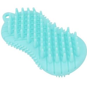 Siliconen Lichaamsbadborstel, Draagbare Zachte Siliconen Doucheborstel Bevorderen de Bloedcirculatie voor Dagelijks Gebruik (GREEN)