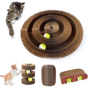 Scraper Kat Board Interactief Spel Klauw Games Cadeau Golvend Krabben Magie Orgelcursus Speelgoed Oefening Interactief Spelen Tunnel Dieren Orgels Bal Krabben Intelligence Bi Track