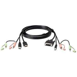 Aten +1,8 m+USB+HDMI+to+DVI-D+KVM+Kabel