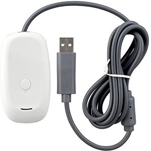 OSTENT USB Draadloze Controller PC Laptop Ontvanger Compatibel voor Microsoft Xbox 360 Slim Game Kleur Wit