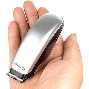 KEMEI Mannen Tondeuse Trimmer Groomer Draadloze Zelf Kapsel Kit Styling Schaar met Roestvrij Staal