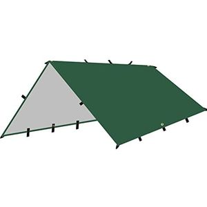 Jojomino Outdoor Luifel Tarp Waterdichte Camping Strand Zonnescherm Schuilplaats Schaduw Regen Vliegen Tent Groen 3X4