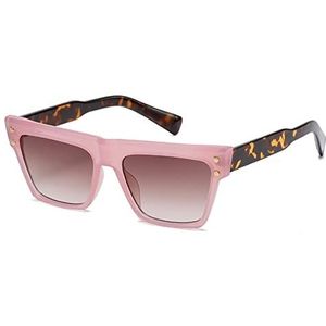 Retro Cat Eye zonnebril for heren en dames Outdoor vakantie sport rijden Commuter Trend zonnebril cadeau (Color : D, Size : 1)