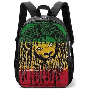 Jamaica Lion Rastafari Lichtgewicht Rugzak Reizen Laptop Tas Casual Dagrugzak voor Mannen Vrouwen