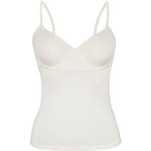 Sassa Dames BH-Shirt met inzetstuk voorgevormd onderhemd, wit (ivoor 00314), (fabrieksmaat: 80B), wit (ivoor 00314), 80B