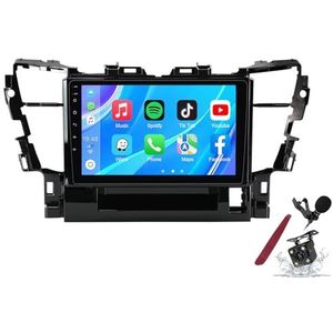 Android 14 Autoradio Sat Navi voor T-oyota Alphard (2015-2020) 9 Inch Touchscreen Multimedia Speler met Draadloze Carplay GPS Navigatie FM RDS Bluetooth 5G-WiFi SWC DSP,M120s