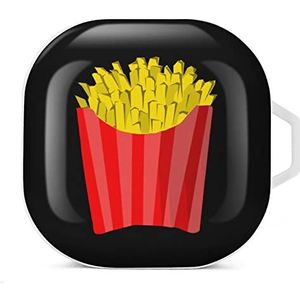 French Fries Earbuds Case Compatibel met Samsung Hard Shell Beschermhoes Wit-Stijl