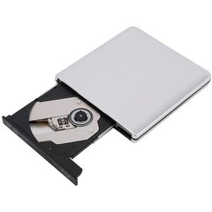 Garsent USB3.0 Externe CD DVD Drive, Slim Blu-Ray Disc Rewriter Burner, DVD BD Writer Recorder voor Laptop PC