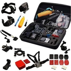 Navitech 30-in-1 Actiecamera Accessoires Combo Kit met EVA Case - Compatibel met AKASO EK7000 4K30FPS 20MP WiFi-actiecamera