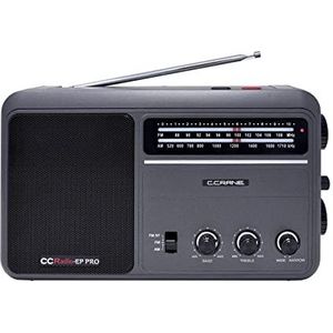 C. Crane CCRadio EP PRO AM FM draagbare analoge radio op batterijen met DSP