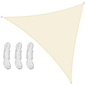 Schaduwdoek, waterafstotend, 3.6 x 3.6 x 3.6 m, 160 g/m², polyester, driehoek, groengrijs