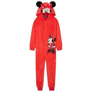 Disney Stitch Onesie voor Kinderen Fleece Pyjama Lounge Wear Eeyore Minnie Mouse Stitch Geschenken (Rood Minnie, 2-3 Jaar)