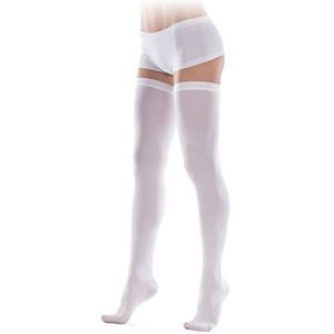 Compressiekousen voor behandelingen, na chirurgie en bevalling met een gaatje onder de vingers 1 Klasse 18-21 mmHg Wit Small