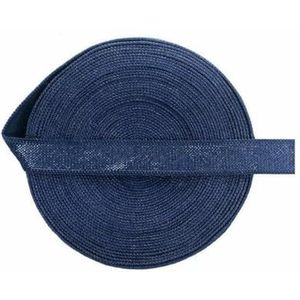 2 5 10 Yard 3/8"" 10mm Effen Glanzende Niet-vouwbare Elastische Spandex Satijnen Band Bh-band Hoofdband Jurk Naaikant Trim-Marineblauw-5 Yards