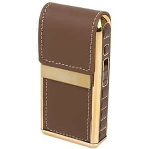 - Mild en niet-irriterend voor de poriën Draagbare retro-stijl elektrische scheerapparaat - verpakt in prachtig leer, compact en draagbaar, met een lange batterijduur for dagelijkse scheerbehoeften -