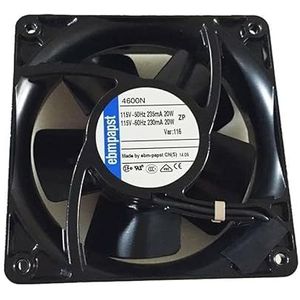 LMNCBVYA - 120mm Al Metaal Bestand Ventilator Op hoge temperatuur voor Industrieel en Mechanisch Materiaal 4600N 12038 115V Axiale Ventilator