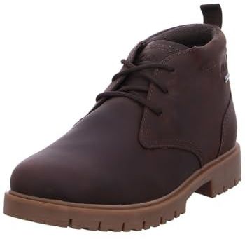 Clarks - Berhill Mid GTX - Leren Laarsjes - Bruin - Casual