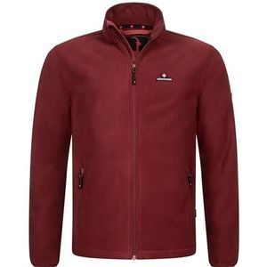 Höhenhorn Badus Fleecejack voor heren, microfleece, volledige ritssluiting, troyer, outdoor, wandelen, trekking, rood, M