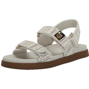 Steve Madden Women's Mona Sandal, Beige Multi, 10