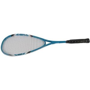Training squashracket, comfortabele grip, lichtgewicht aluminium squashracket, transparante string voor strand (blauw)
