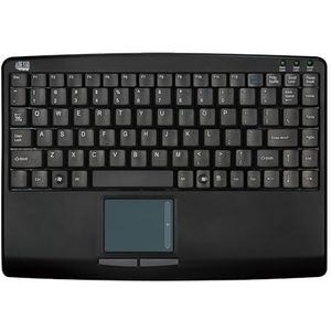 Adesso AKB-410UB mini toetsenbord - met touchpad - qwerty - USB aansluiting - 29,8 x 21 x 1,3 cm