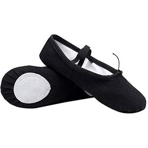 Healifty Balletschoenen, yogaschoenen, lichte antislip zwarte balletschoenen voor meisjes, jongens, peuters, kinderen, maat 30 (zwart)