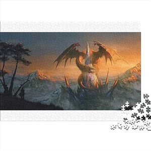 Dragon Jigsaw Puzzel Voor Volwassenen Puzzels Karton Puzzels Spelen Hersenen Teaser Puzzel Familie Uitdagende Spelen Als Kerst Verjaardagscadeau 300 stuks (40 x 28 cm)