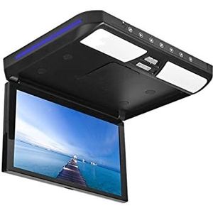 Draagbare dvd-speler voor videospelers op hoofdsteunen in auto's 12,1 inch autoplafondmonitor HD LCD-scherm Autodakmontage Display Video Filmspelers Multimedia TV HDMI Out FM met HD-roterend scherm (