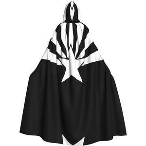 WURTON Zwarte Arizona Vlag Print Halloween Wizards Hooded Gown Mantel Kerst Hoodie Mantel Cosplay Voor Vrouwen Mannen