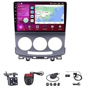 Android Double Din Car Stereo 9 Inch Touchscreen Autoradio Autotoebehoren Multimedia Stuurwielbediening met Navigatie Plug And Play Voor MAZDA 5 2005 2006 2007 2008 2009 2010(M100S WIFI 1G+16G)