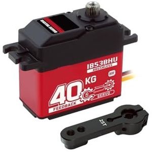 VLALAMNO IB53BHU Positie Feedback Servo 40KG Hoog Koppel Programmeerbare Volledige Metalen Gear Standaard Digitale Stuurmotor Afstandsbediening Servo (IB53BHU set1)