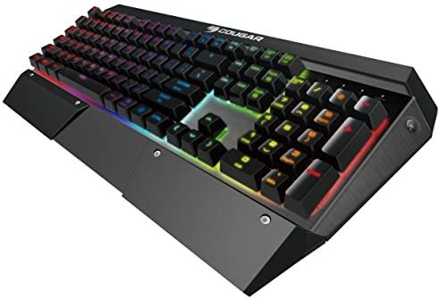 Cougar Attack X3 Speedy RGB Gaming MX Speed Keyboard - Pro - Cherry MX Silver Switches - 1000 Hz - RGB-LED toetsverlichting - onbeperkt rollover - UK Layout