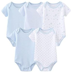 Baby Bodysuits Baby Broek Broek Baby Kleding Korte Mouw Bodysuits Onesies voor Baby Jongens en Meisjes, Bodysuits-5, 0-3 maanden