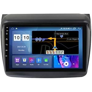 Autoradio 2 Din Radio voor M-itsubishi L200 2008-2016 GPS Navigatie 9"" Touchscreen Android 14 MP5 Multimedia Player Video Ontvanger met 4G/5G WiFi DSP Carplay,M200s