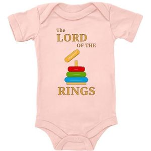Blauer-Storch Baby Body in verschillende kleuren Lord Of The Rings Lord Of The Rings Herr der Rings spreuk voor geboorte of verjaardag voor kleine kinderen, korte mouwen, biologisch katoen, apricot,