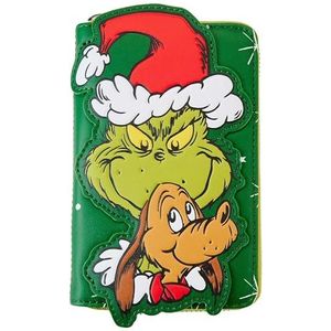 Dr. Seuss' How the Grinch Stole Christmas! Santa Cosplay Zip Around Portemonnee, groen, één maat, portemonnee, Groen, Eén maat, Portemonnee