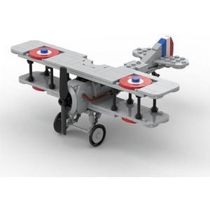 For Franse Vliegtuigmodellen DIY Creatief Kinderspeelgoed Cadeau Vechter Bouwstenen Eerste Wereldoorlog