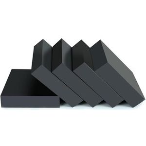 Rubber Afstempelblok, Rubberen plaat, rubberen bankblok, rubberen stempelblok for mechanische demping, 5 stuks(Thickness:25mm 50mm X 50mm)
