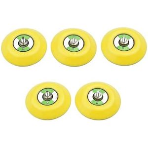 DHRCONPA 5 stuks 3 inch 75 mm schuurschijven met klittenband M6-draad for het slijpen en polijsten van gereedschap
