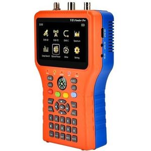 Digitale satellietzoeker V8 Finder 2 Pro Meter Satellietsignaalzoeker DVB-S2X/S2/S/T2/T/C/ATSC-C H.265 Automatische hoekberekening voor het aanpassen van de satelliet-tv-schotel