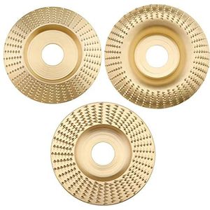 Houtsnijwerk Set - Slijpschijven - 3 Stuks - Voor Houtbewerking - Geschikt Voor Haakse Slijpers