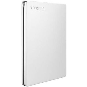 Toshiba Canvio Slim 1TB draagbare externe harde schijf USB 3.0, zilver - HDTD310XS3DA