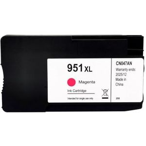 MRHZKE Inktpatronen Voor Officejet Pro 8100 8600 8610 8620 8630 251dw 276dw Voor 950XL 951XL 950 951 CMYK (Magenta)