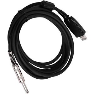 Gitaar Audiokabel Gitaarkabel USB mannelijk naar 6,35 mm (1/4"") mono elektrische gitaarkabel voor gitaaraccessoires