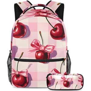 KengjuTesu 2-delige rugzakset jongens en meisjes, grote capaciteit neon luipaardprint schooltas met etui, perfecte dagrugzak voor studenten, tieners, reizen en wandelen, Multi kleuren 4, Eén maat