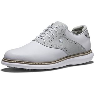FootJoy Golfschoen Tradities Heren, Wit Grijs Wit, 43 EU