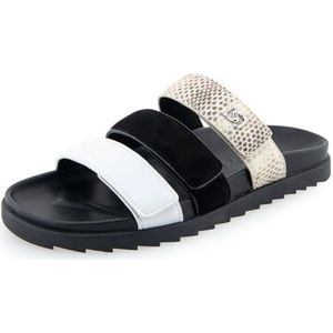 Aerosoles Dames Lee Slide Sandaal, Wit Leer, 10 UK